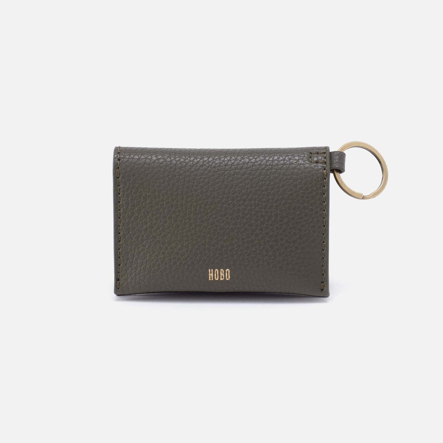 Hobo Vida Card Case Micro Pebbled Leather| Desert Palm