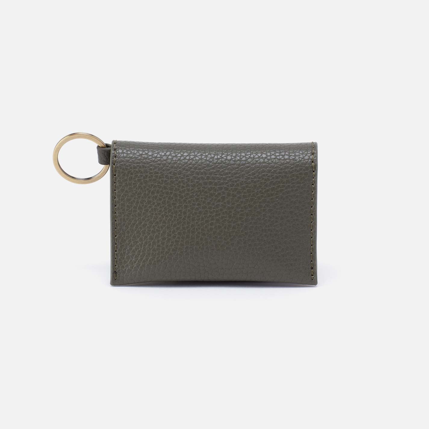 hobo Vida Card Case Micro Pebbled Leather| Desert Palm
