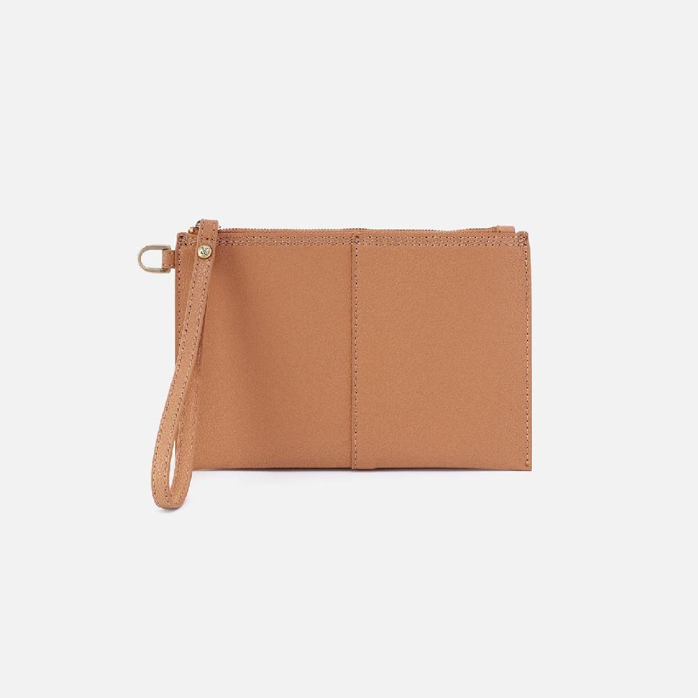 hobo Vida Small Pouch Micro Pebbled Leather| Biscuit