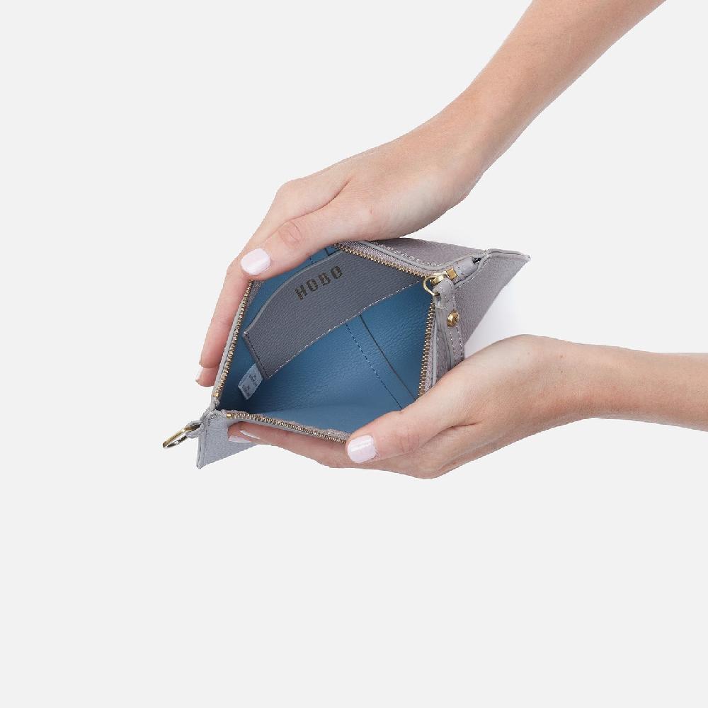 Hobo Vida Small Pouch Micro Pebbled Leather| Morning Dove Grey
