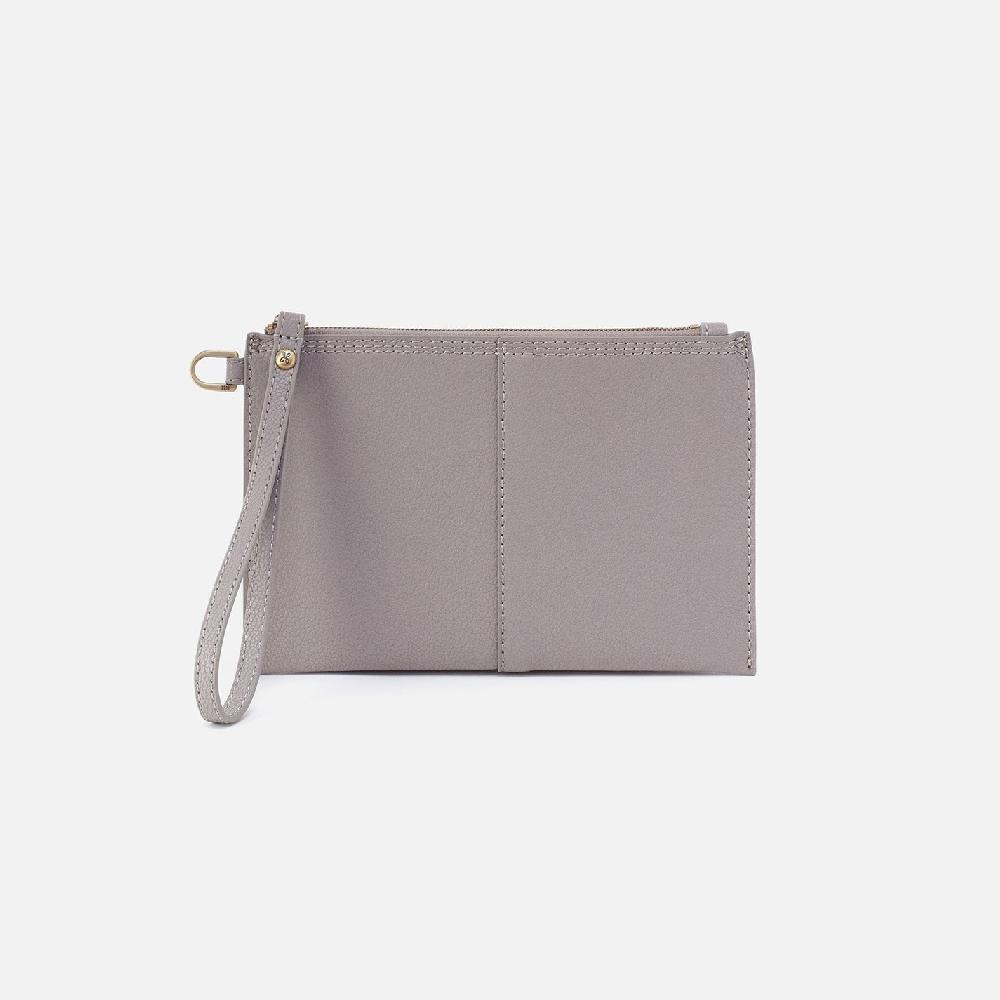 hobo Vida Small Pouch Micro Pebbled Leather| Morning Dove Grey