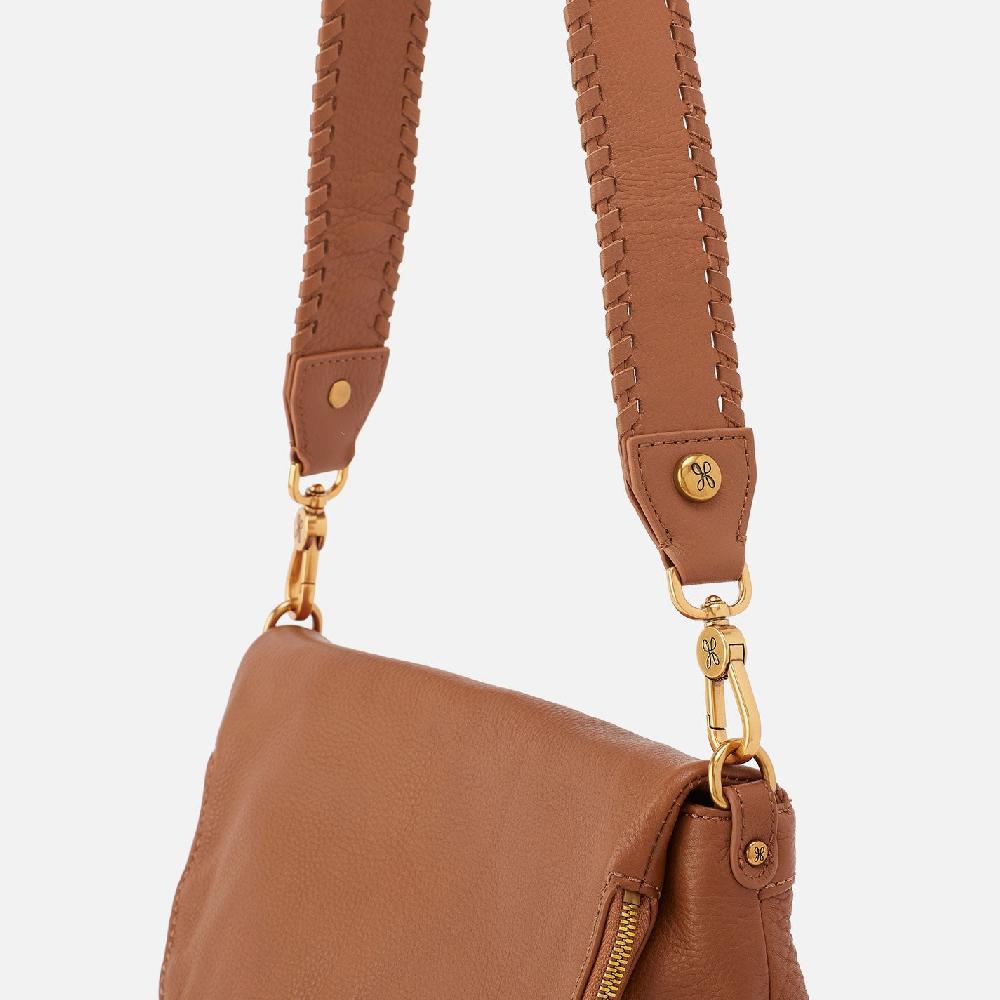 Hobo Whipstitch Guitar Strap Pebbled Leather| Warm Honey