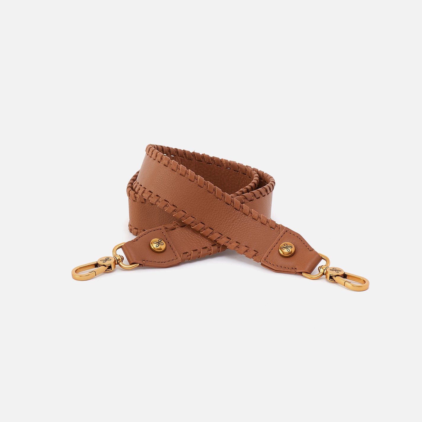 hobo Whipstitch Guitar Strap Pebbled Leather| Warm Honey