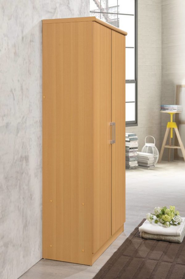 Hodedah Hodedah 2-Door Armoire With 4-Shelves