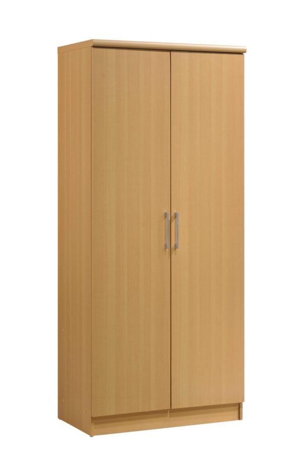 hodedah Hodedah 2-Door Armoire with 4-Shelves