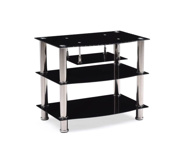 hodedah Hodedah 27.5″ Wide Glass TV Stand