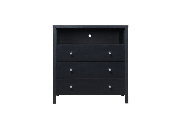hodedah Hodedah 3-Drawer Dresser with 1-Open Shelf