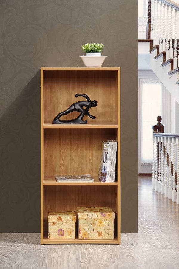 Hodedah Hodedah 3-Shelf Bookcase