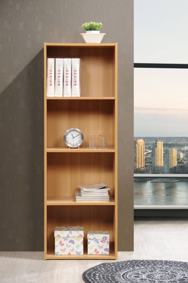 Hodedah Hodedah 4-Shelf Bookcase
