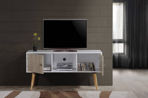 Hodedah Hodedah 47″ Wide Retro Entertainment Center