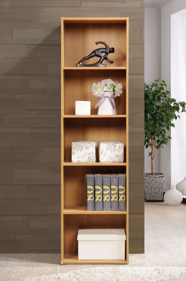 Hodedah Hodedah 5-Shelf Bookcase