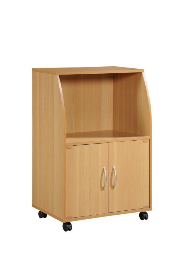 hodedah Hodedah Kitchen Cart in Beech
