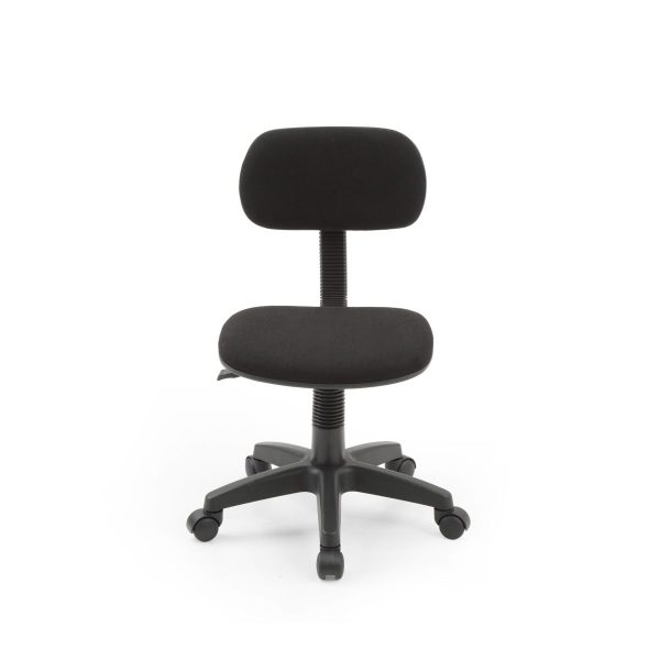 Hodedah Hodedah Kids Armless Adjustable Swiveling Desk Chair In Black