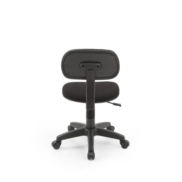 Hodedah Hodedah Kids Armless Adjustable Swiveling Desk Chair In Black