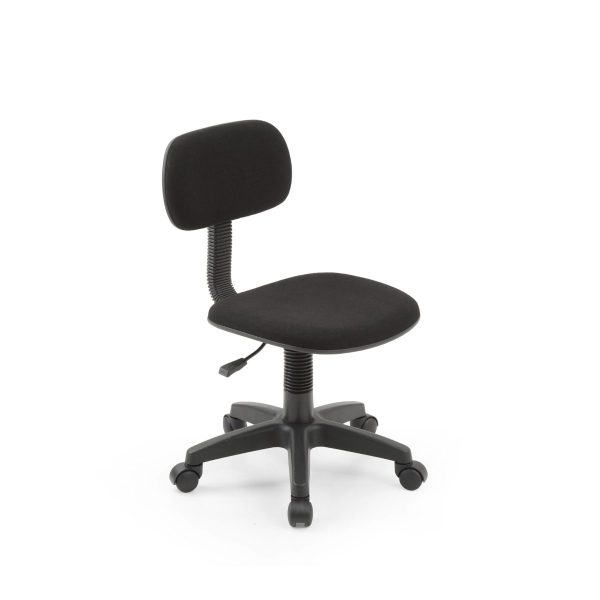 hodedah Hodedah Kids Armless Adjustable Swiveling Desk Chair in Black