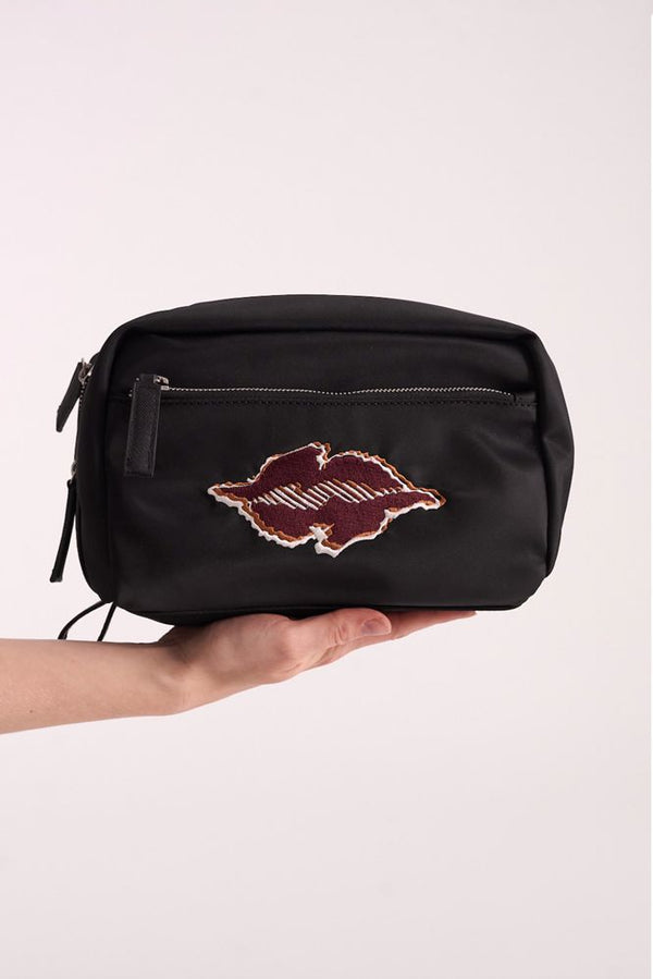 hofmann copenhagen Francesca Embroidered Toilet Bag Black