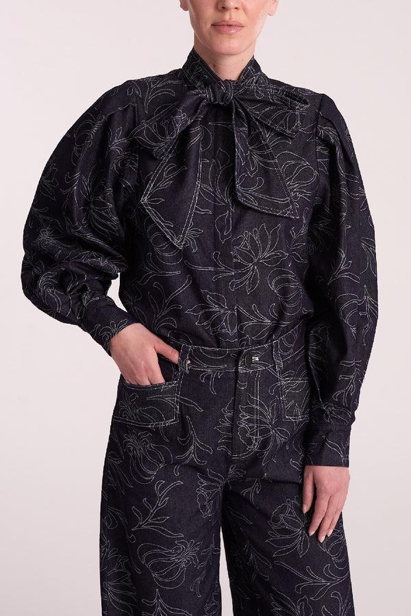 hofmann copenhagen Carol Shirt Dark Blue Denim