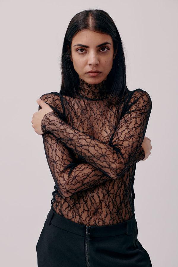 Hofmann Copenhagen Karen Lace Top Black