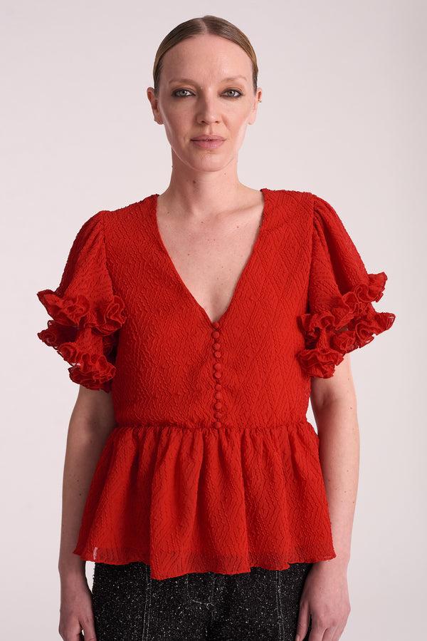 hofmann copenhagen Loraine Top Red