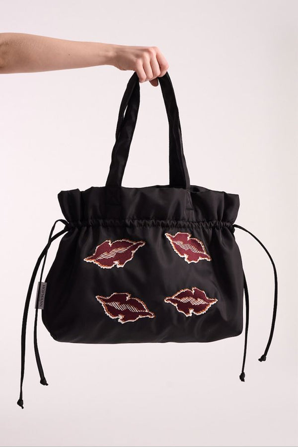 hofmann copenhagen Leonor Embroidered Bag - Kiss Me Black