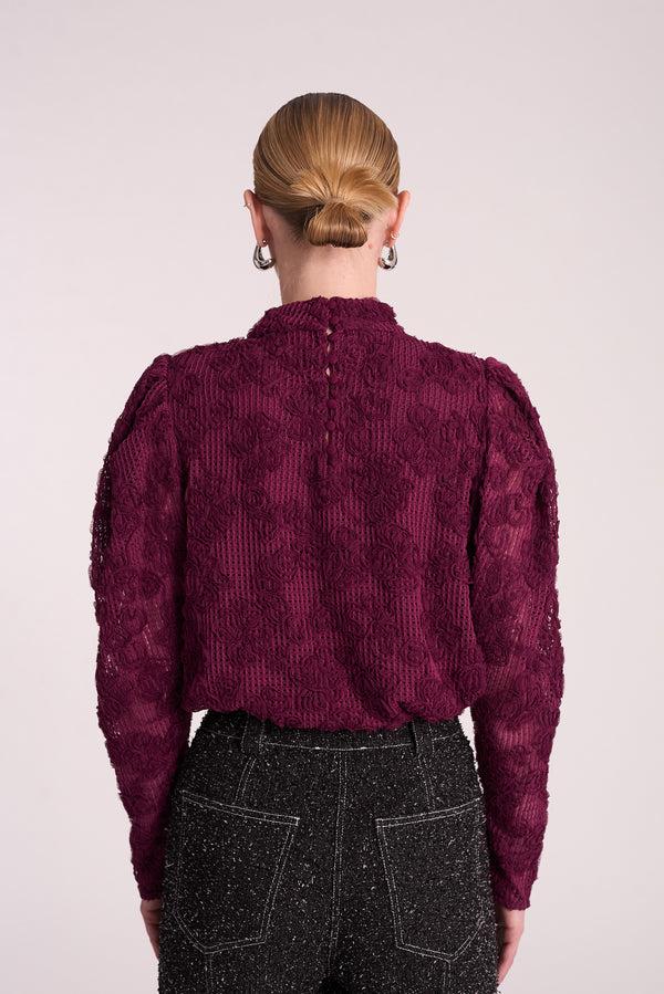 Hofmann Copenhagen Samantha Top Long Sleeve Burgundy