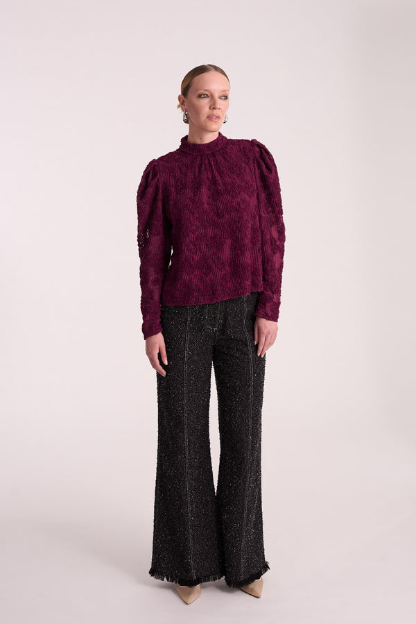 Hofmann Copenhagen Samantha Top Long Sleeve Burgundy