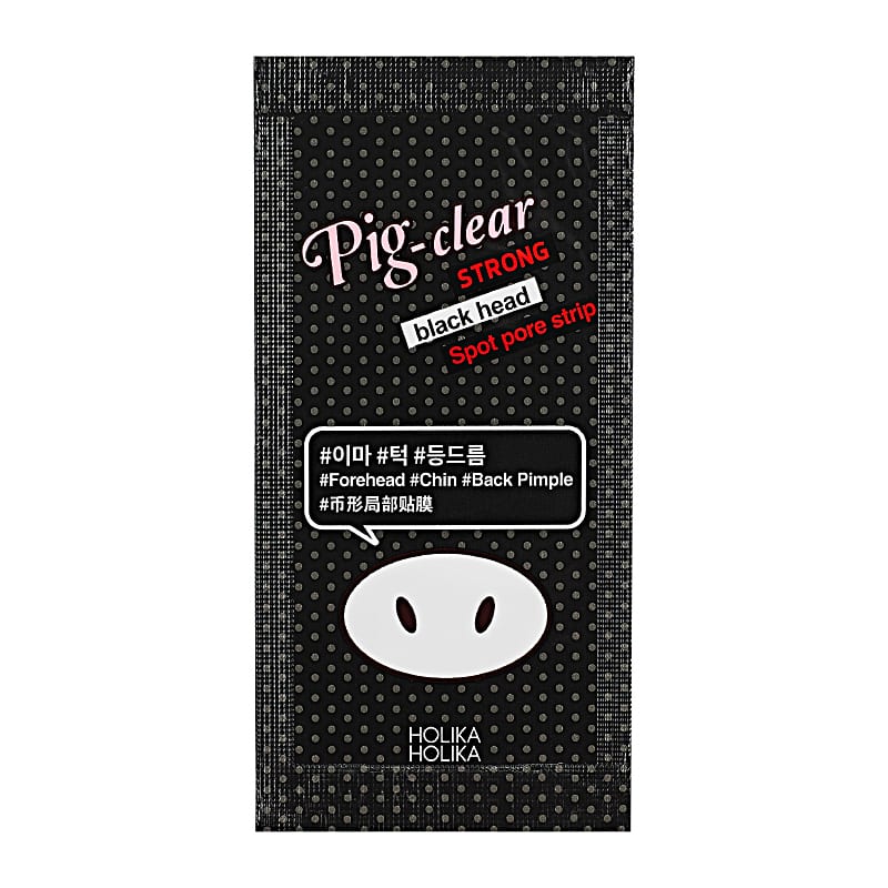 Holika Holika Pig Nose Clear Strong Blackhead Spot Pore Strip (6 Sheets) Pig Nose