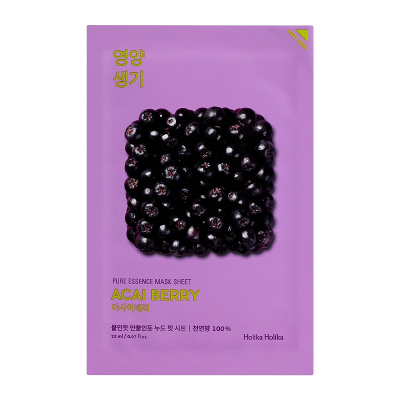 Holika Holika Pure Essence Mask Sheet - Acai Berry Pure Essence