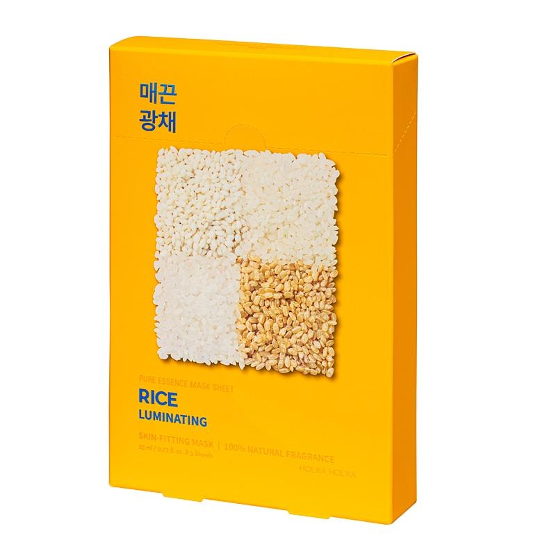 Holika Holika Pure Essence Mask Sheet - Rice (5 pcs) Pure Essence Holika Holika Pure Essence Mask Sheet - Rice (5 pcs) Pure Essence