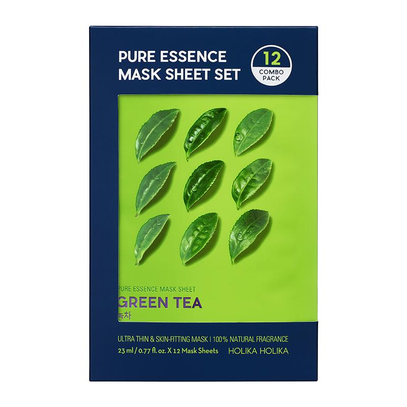 Holika Holika Pure Essence Mask Sheet Set - 12 Combo Pack Pure Essence