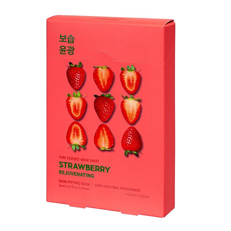 Holika Holika Pure Essence Mask Sheet - Strawberry (5 pcs) Pure Essence Holika Holika Pure Essence Mask Sheet - Strawberry (5 pcs) Pure Essence