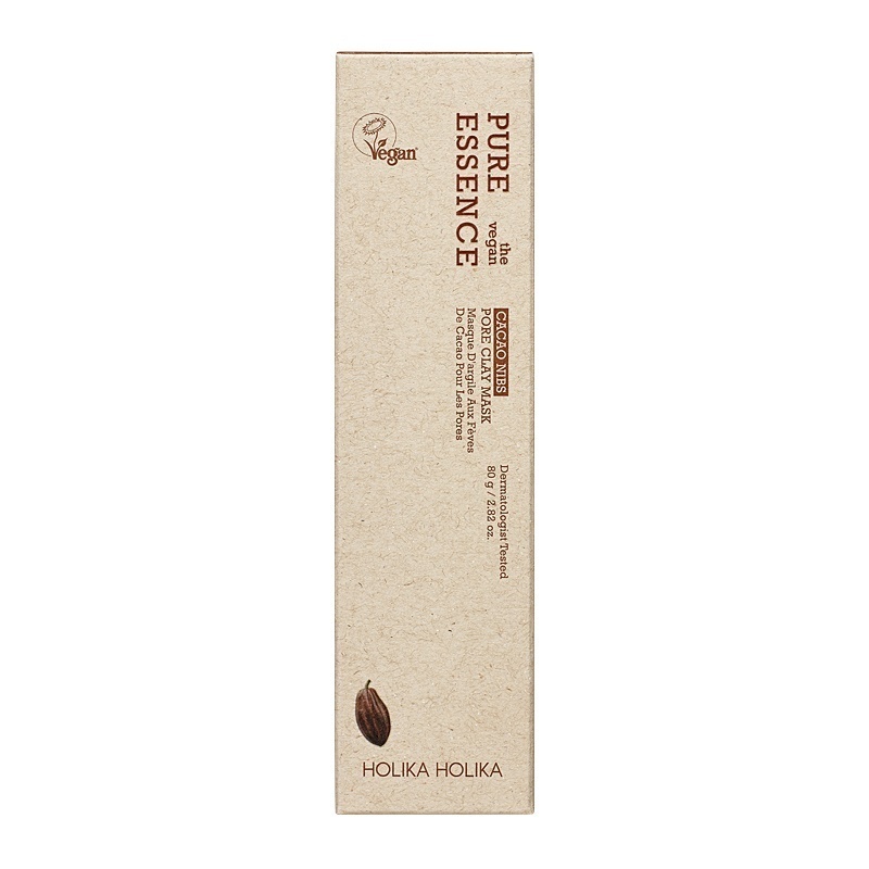 Holika Holika Pure Essence The Vegan Cacao Nibs Pore Clay Mask Pure Essence Vegan Mask