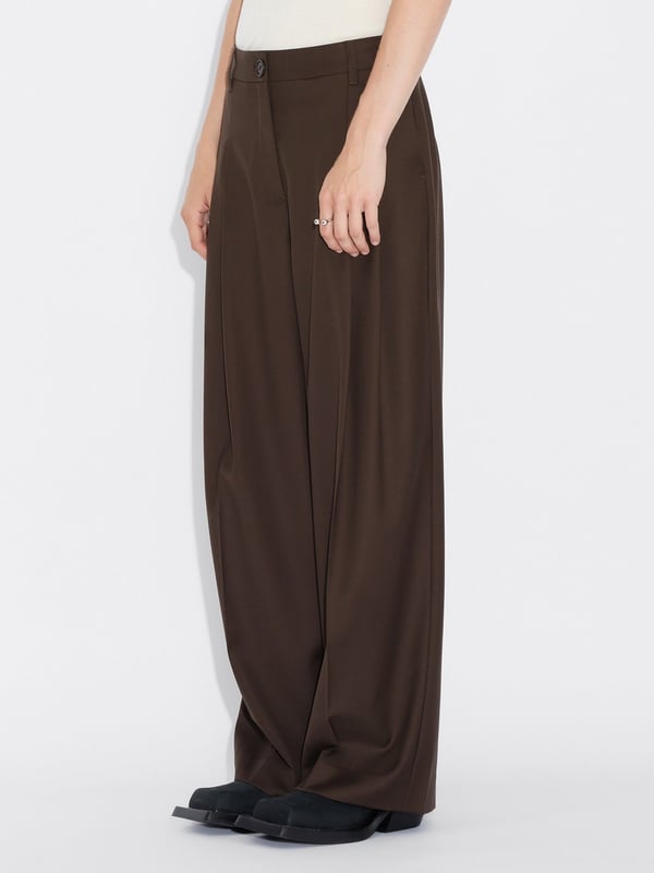Holzweiler Alexa Pleat Trousers Brown
