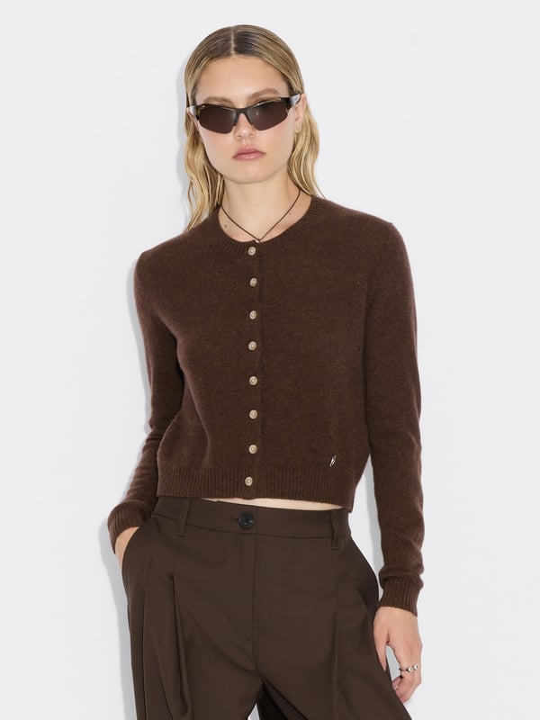 Holzweiler Cashmere Cardigan Dk. Brown