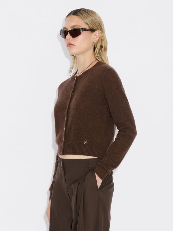 Holzweiler Cashmere Cardigan Dk. Brown