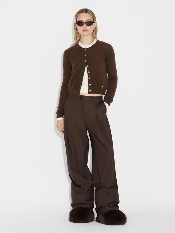 holzweiler Cashmere Cardigan Dk. Brown