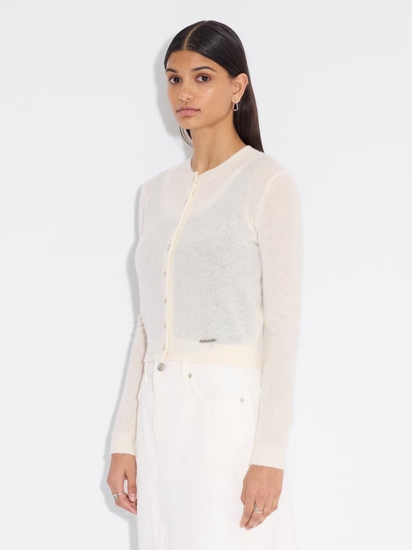 Holzweiler Cashmere Cardigan Ecru