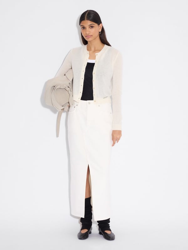 holzweiler Cashmere Cardigan Ecru