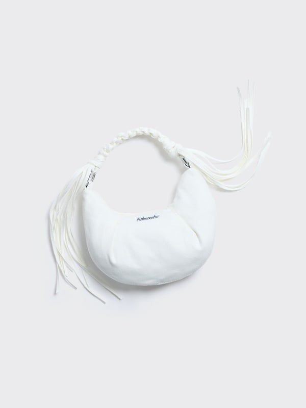holzweiler Cocoon Micro Denim Bag White
