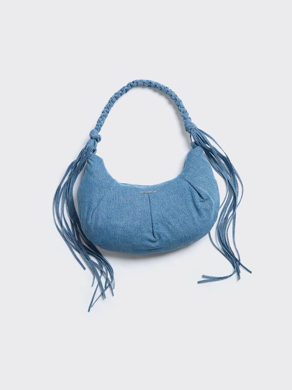 holzweiler Cocoon Small Denim Bag Mid Blue