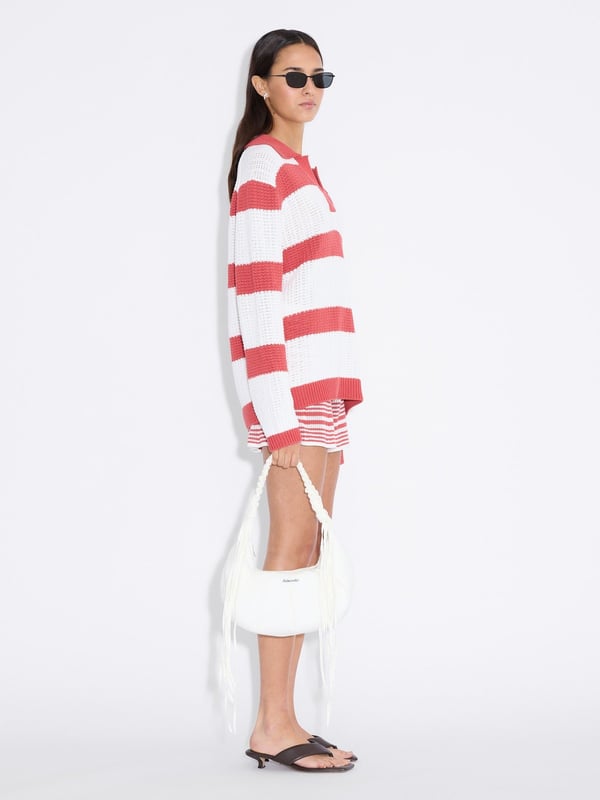 Holzweiler Cocoon Small Denim Bag White