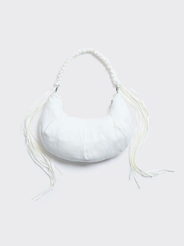 Holzweiler Cocoon Small Denim Bag White