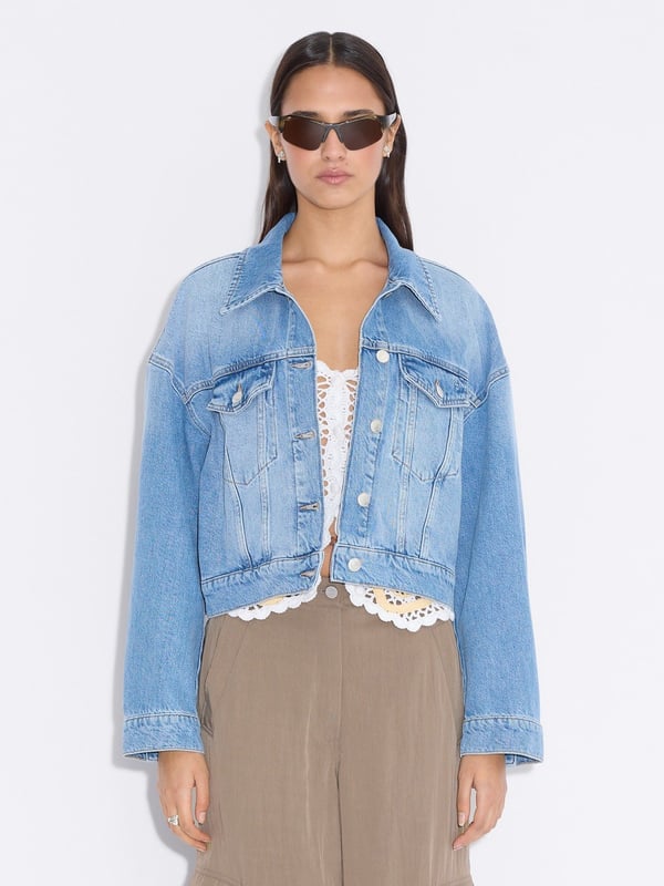 Holzweiler Cropped Denim Jacket Lt. Blue