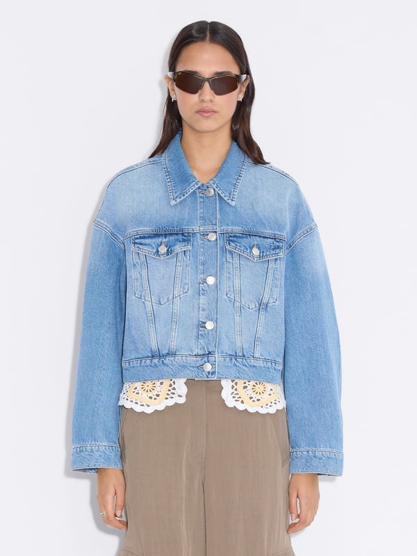 Holzweiler Cropped Denim Jacket Lt. Blue