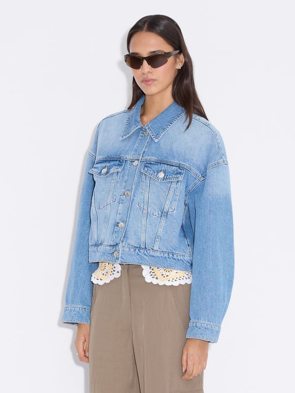 Holzweiler Cropped Denim Jacket Lt. Blue