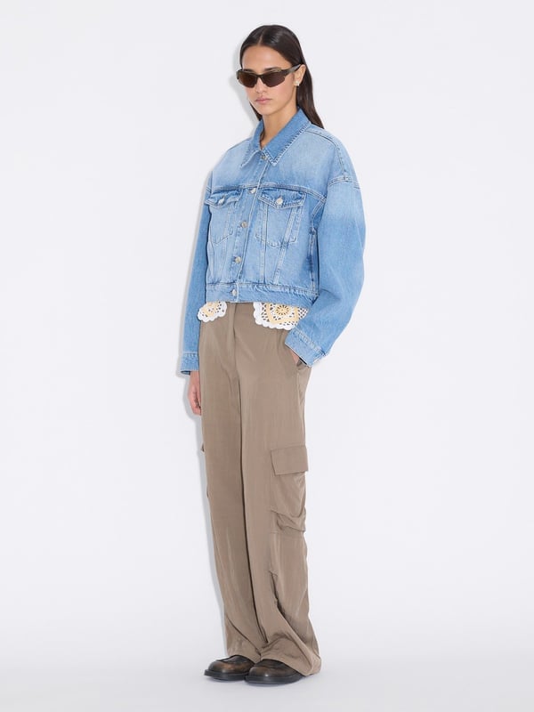 holzweiler Cropped Denim Jacket Lt. Blue