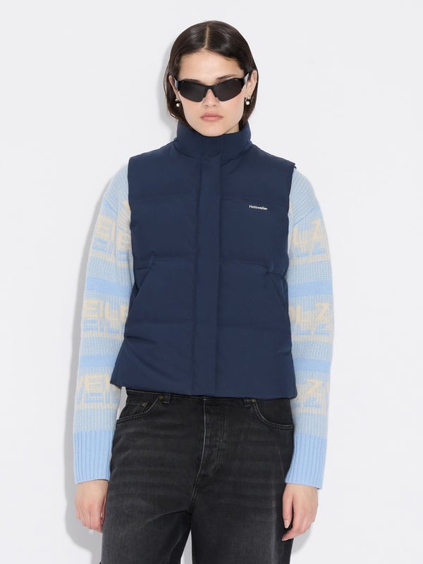 holzweiler Diff Lt Down Vest Dk. Navy