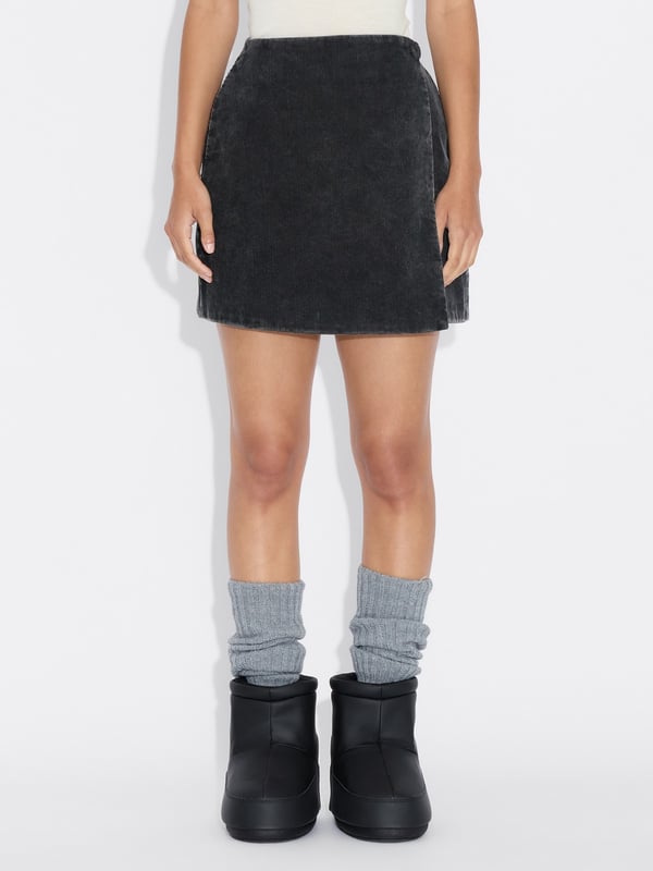 Holzweiler Enja Corduroy Skirt Black