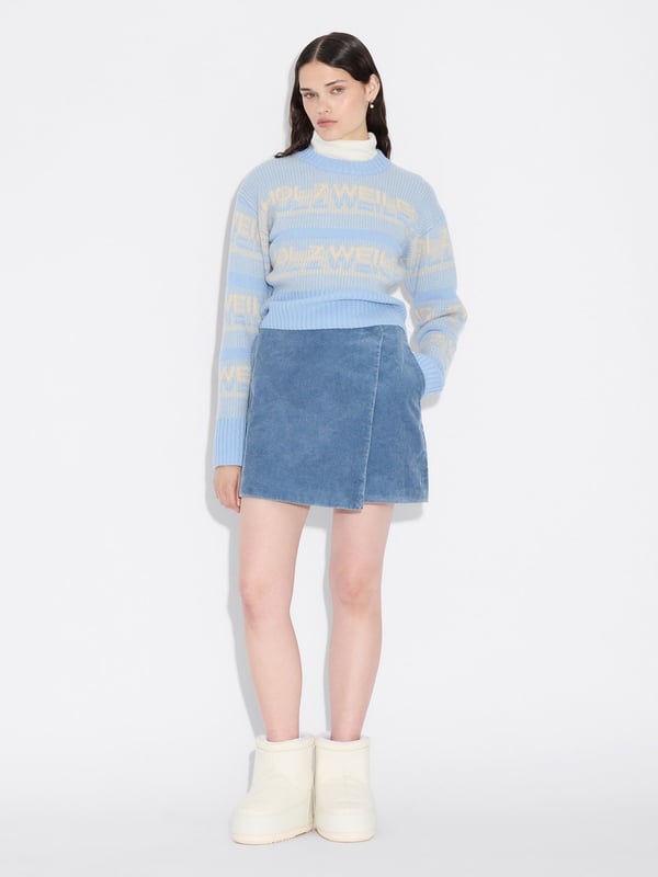 holzweiler Enja Corduroy Skirt Lt. Blue Mix