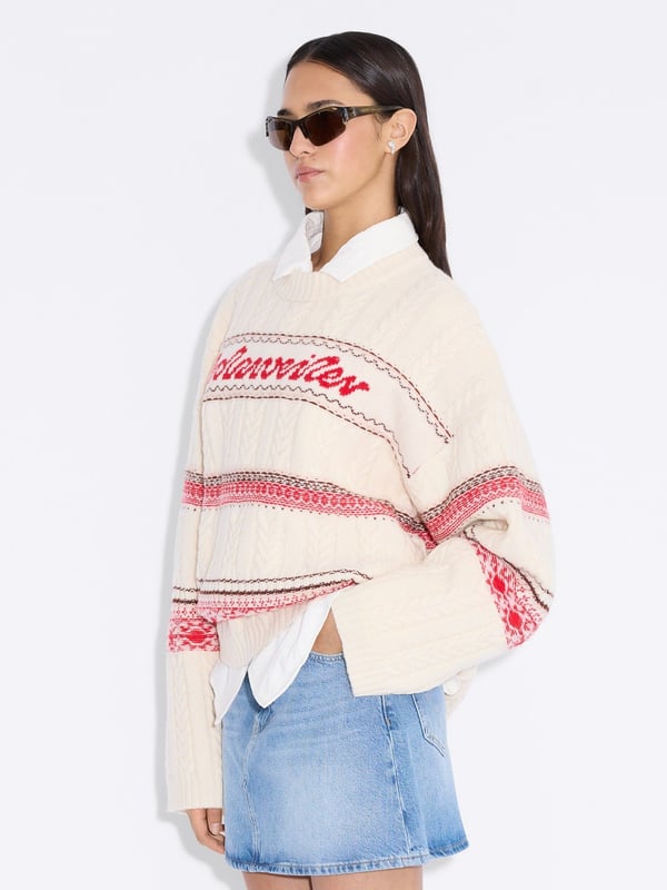 Holzweiler Holzweiler Logo Sweater Red Mix